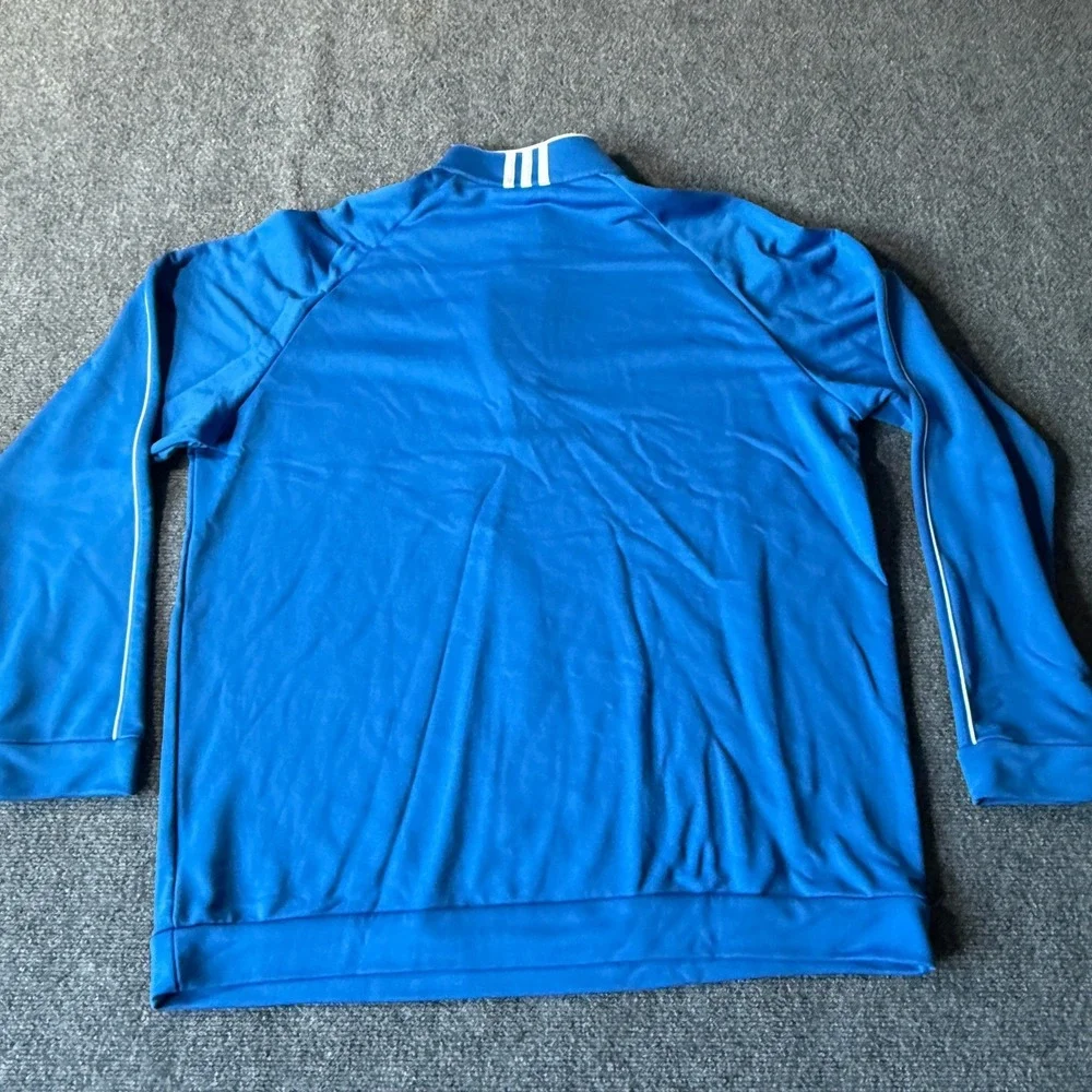 Adidas Golf Climalite Mens XL Blue Quarter Zip Pullover‎ Long Sleeve Shirt
